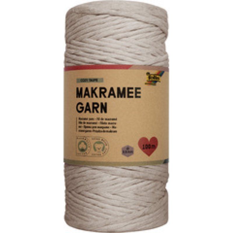 folia Fil de macramé PURE NATURAL, longueur: 100 m