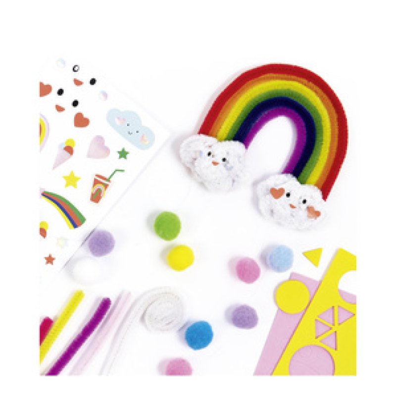 folia Kit d'activités en fil chenille RAINBOW, 212 pièces