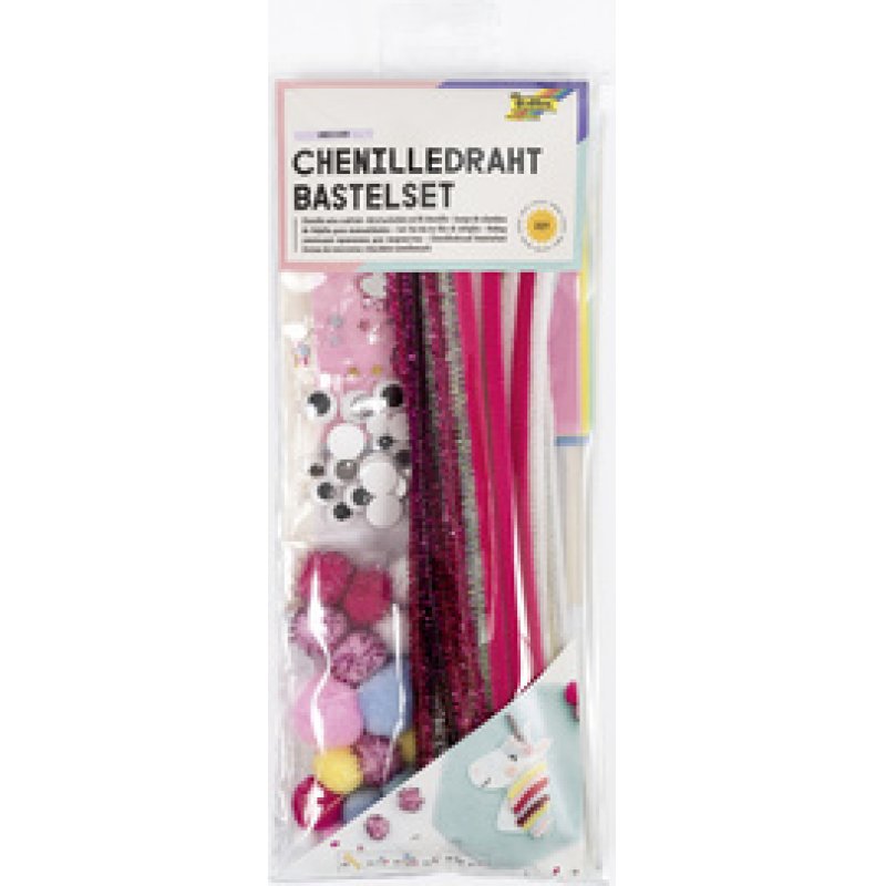 folia Kit d'activités en fil chenille UNICORN, 227 pièces