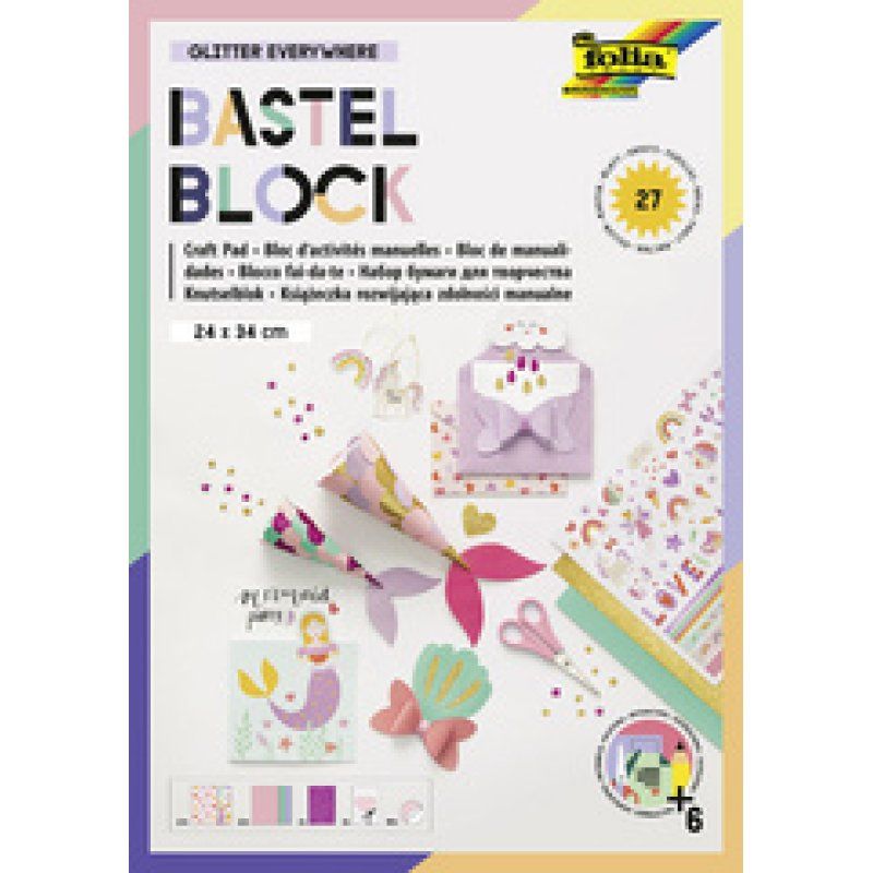 folia Bloc d'activités manuelles "Glitter Everywhere"