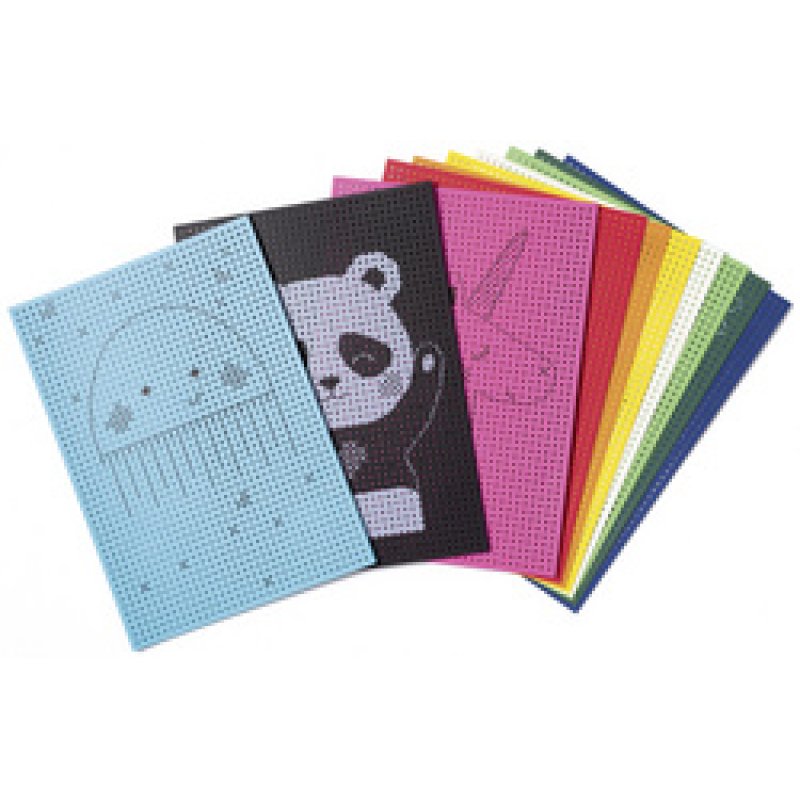 folia Carton à broder "Animals", 175 x 245 mm, multicolore