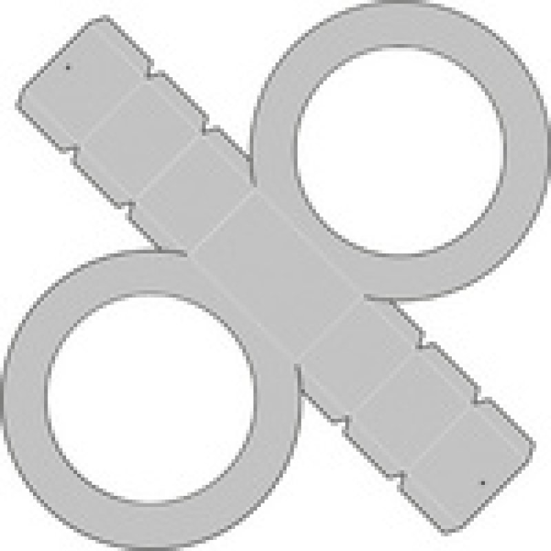 folia Pièces en carton métallisé pour lanterne, rose