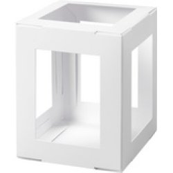 folia Pièces en carton pour mini lanterne, blanc