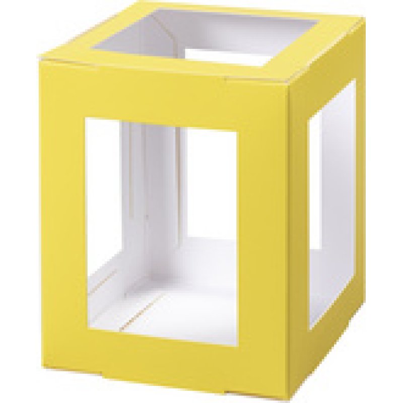 folia Pièces en carton pour mini lanterne, jaune