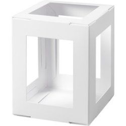 folia Pièces en carton pour lanterne, 135x135x180 mm, rouge