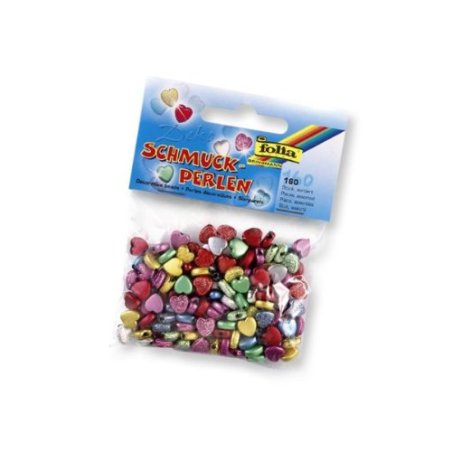 Folia 1260 beads Heart bead Multicolour 160 pc(s)