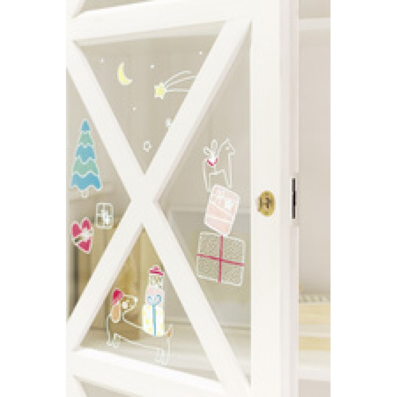 folia Modèle de décoration pour fenêtres "COSY WINTER"