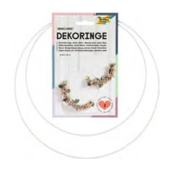 folia Anneau décoratif métal, 250 mm et 300 mm, blanc