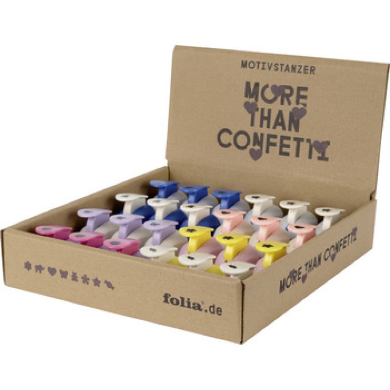 folia Perforateur à motif "MINI", présentoir en carton de 24