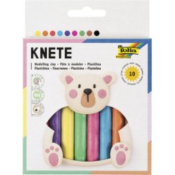 folia Pâte à modeler pour enfants, 10 bâtons, assorti