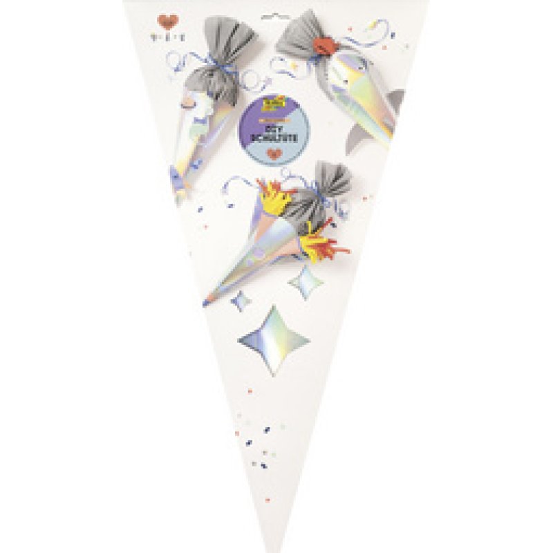 folia Schultüten-Bastelset SPACE SCHOOL, 3 Motive
