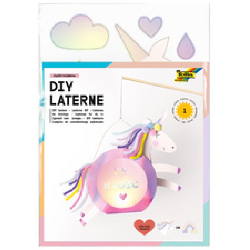 folia Kit de lanterne SWEET RAINBOW, rose irisé