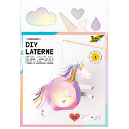 folia Kit de lanterne SWEET RAINBOW, rose irisé