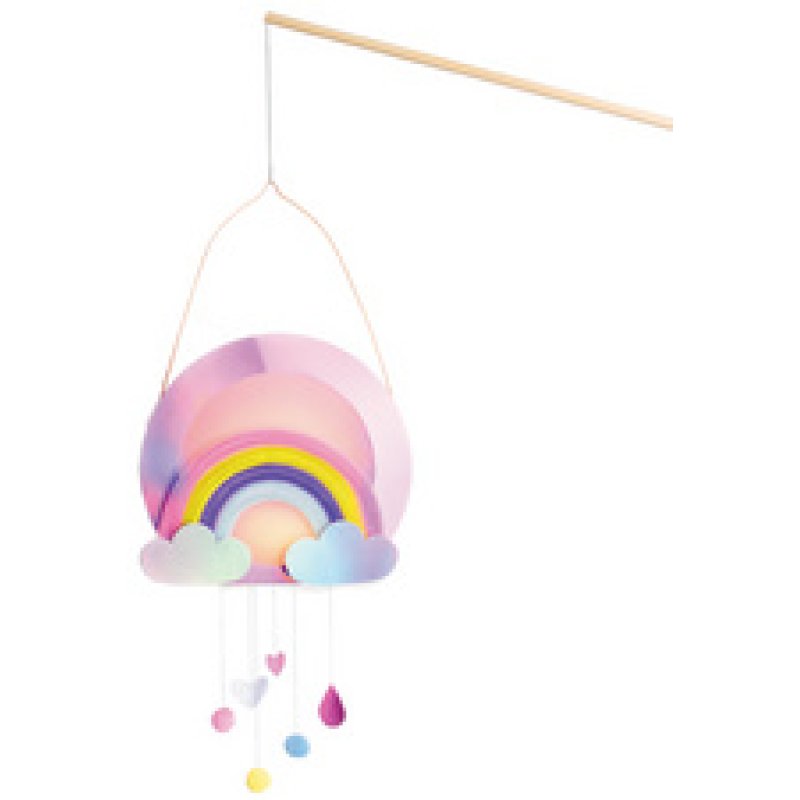 folia Kit de lanterne SWEET RAINBOW, rose irisé
