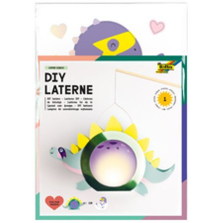 folia Kit de lanterne SUPERHERO DINOS, vert métallisé