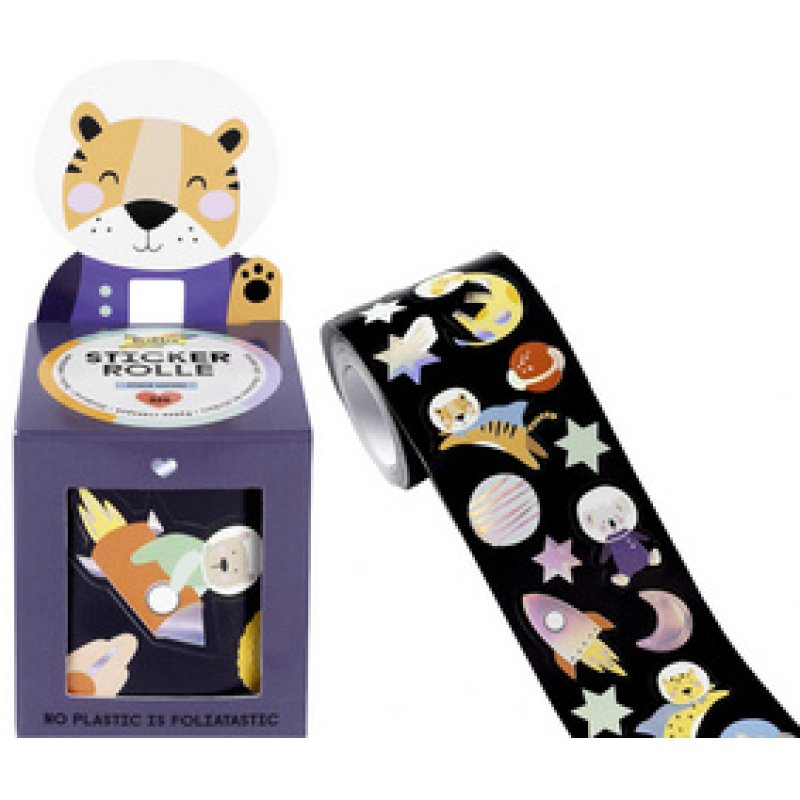 folia Sticker SPACE SAFARI, sur rouleau, 4 m