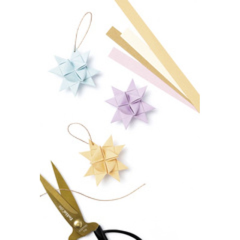 folia Bandes de papier NATURE pour mini étoiles de Froebel
