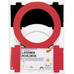 folia Laternen-Zuschnitt, rund, 220 mm, farbig sortiert