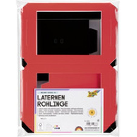 folia Laternen-Zuschnitt, eckig, 135x135x180 mm, sortiert