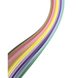 folia Bande à tresser "pastel", (l)15 x (L)500 mm, assorti