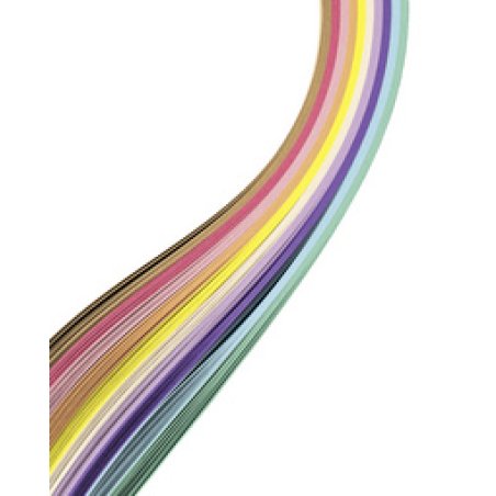 folia Bande à tresser "pastel", (l)15 x (L)500 mm, assorti