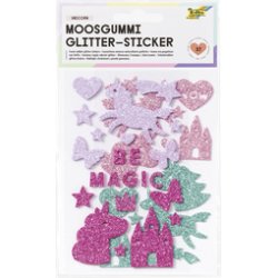 folia Sticker pailleté en caoutchouc mousse "Lucky"