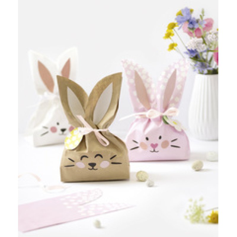 folia Set de sachets en papier "Lapin SWEET", assorti