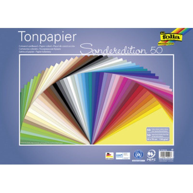 folia Papier de couleur édition spéciale 50, (L)500x(H)700mm