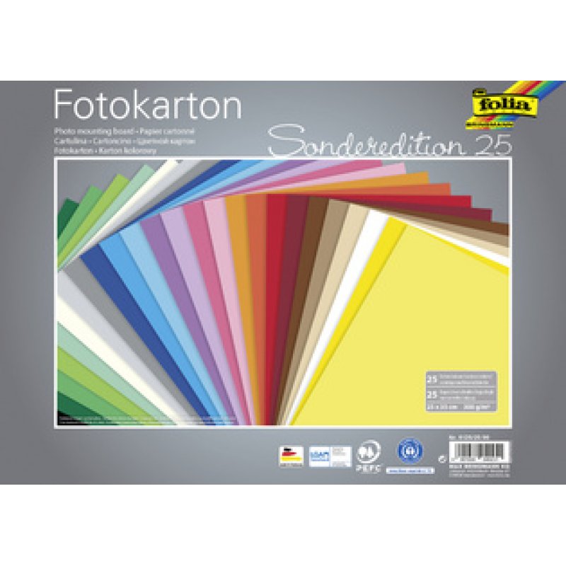 folia Carton, (L)250 x (H)350 mm, 300 g/m2, assorti