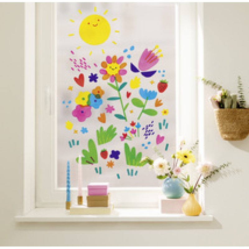 folia Film pour fenêtre, 350 x 500 mm, 10 feuilles, assorti