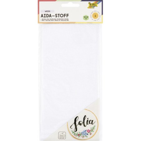 folia Toile Aïda, 500 x 490 mm, blanc
