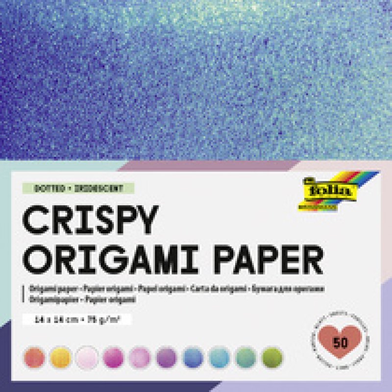 folia Feuille à plier Crispy Origami Paper, gaufrage points