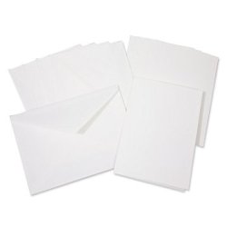 folia Kit de cartes pliantes, 105 x 150 mm, blanc