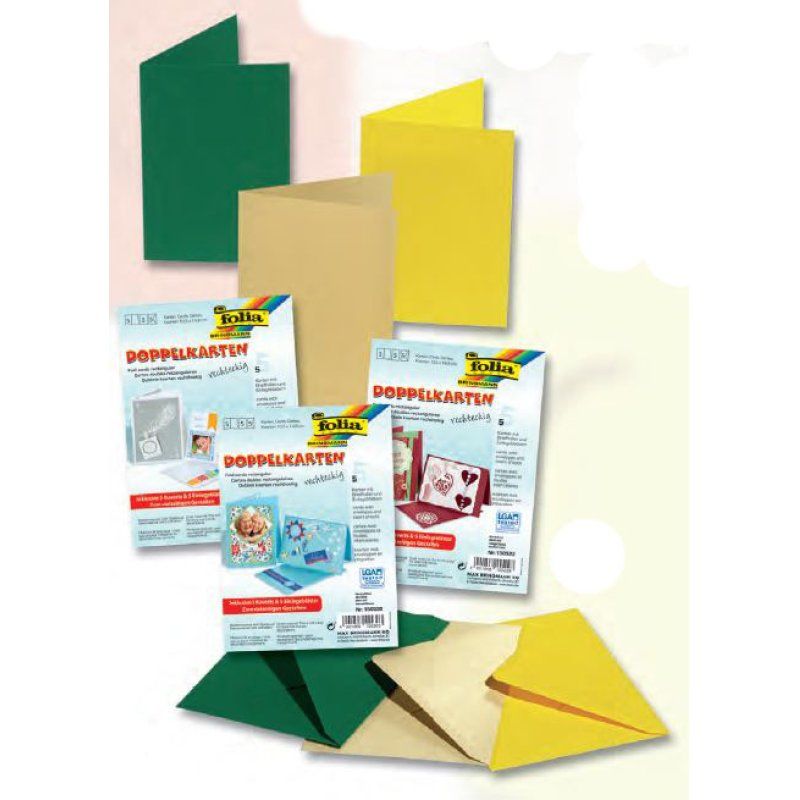 folia Kit de cartes pliantes, 105 x 150 mm, écarlate