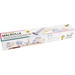 folia Rouleau de papier à dessin, uni, 300 mm x 6 m, blanc