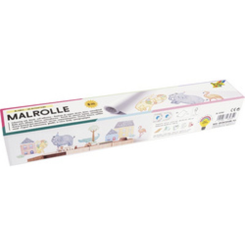 folia Rouleau de papier à dessin, uni, 300 mm x 6 m, blanc