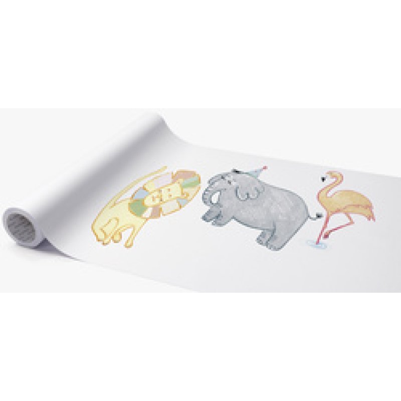 folia Rouleau de papier à dessin, uni, 300 mm x 6 m, blanc