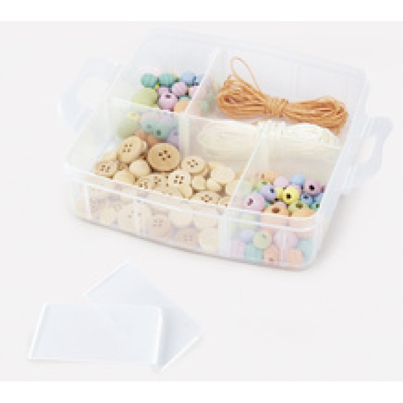 folia Boîte de rangement, 3 niveaux, en PP, transparent