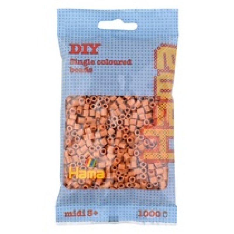 Hama Perles à repasser midi, sachet, marron ours en peluche