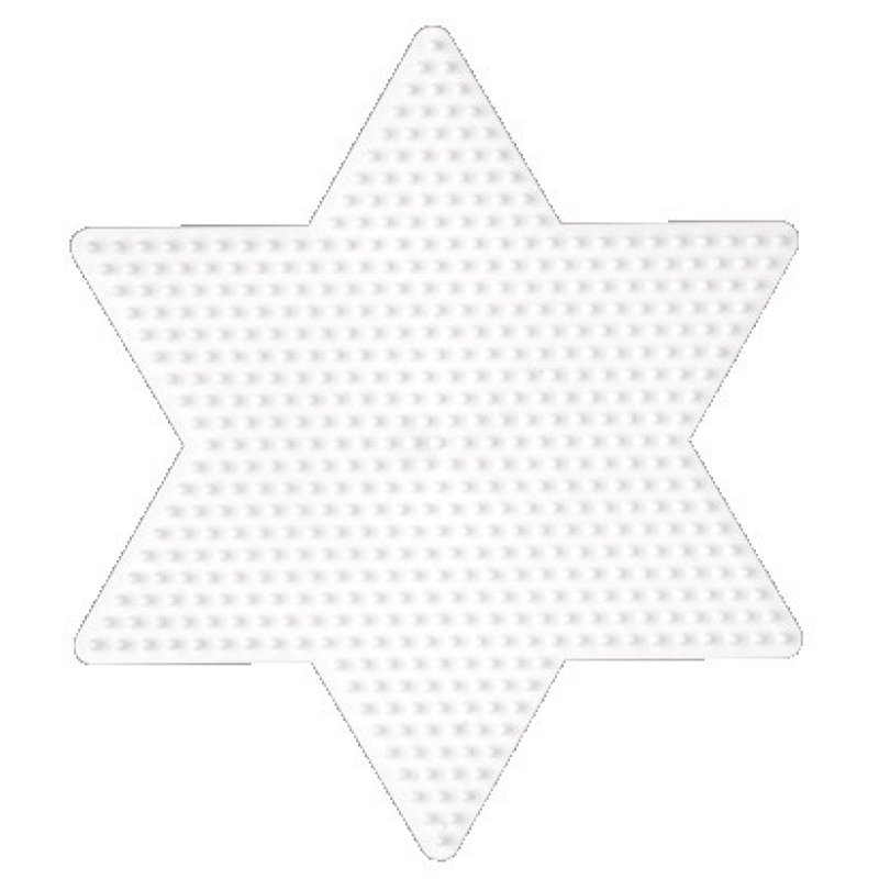 Hama Plaque pour perles midi "Grande étoile", blanc