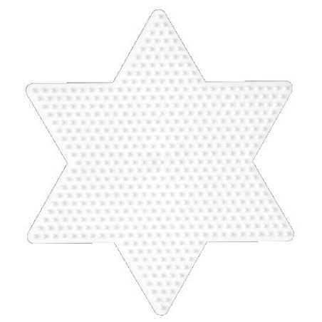 Hama Plaque pour perles midi "Grande étoile", blanc
