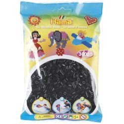 Hama Beads 201-18 beads Tube bead Black 3000 pc(s)