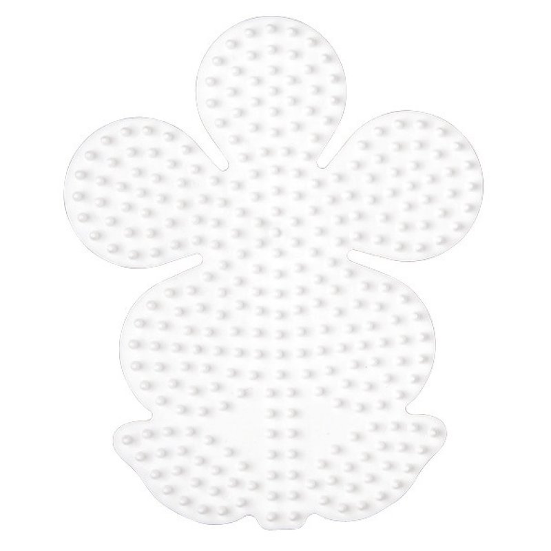 Hama Plaque pour perles midi "Fleur", blanc
