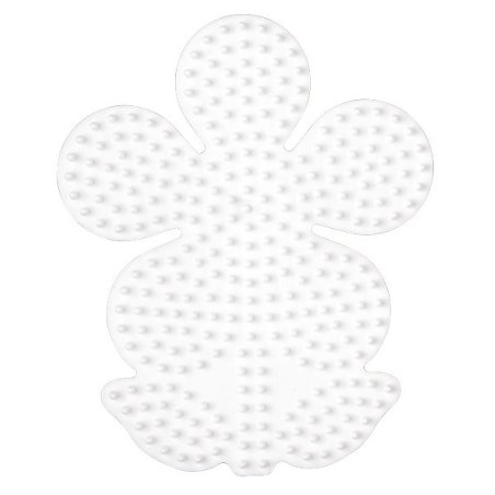 Hama Plaque pour perles midi "Fleur", blanc