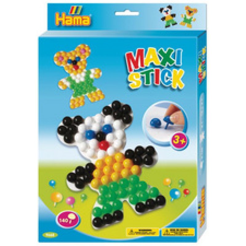 Hama Maxi Stick Perles à piquer "Ours", coffret cadeau