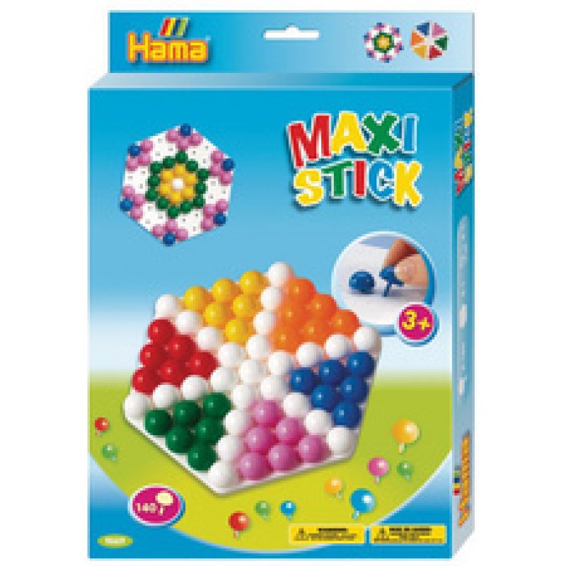Hama Maxi Stick perles à piquer "Hexagone", coffret cadeau