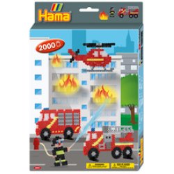 Hama Perles à repasser midi "Pompiers", coffret cadeau