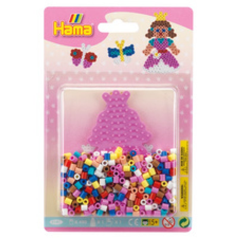 Hama Perles à repasser midi "Princesse/papillon", blister