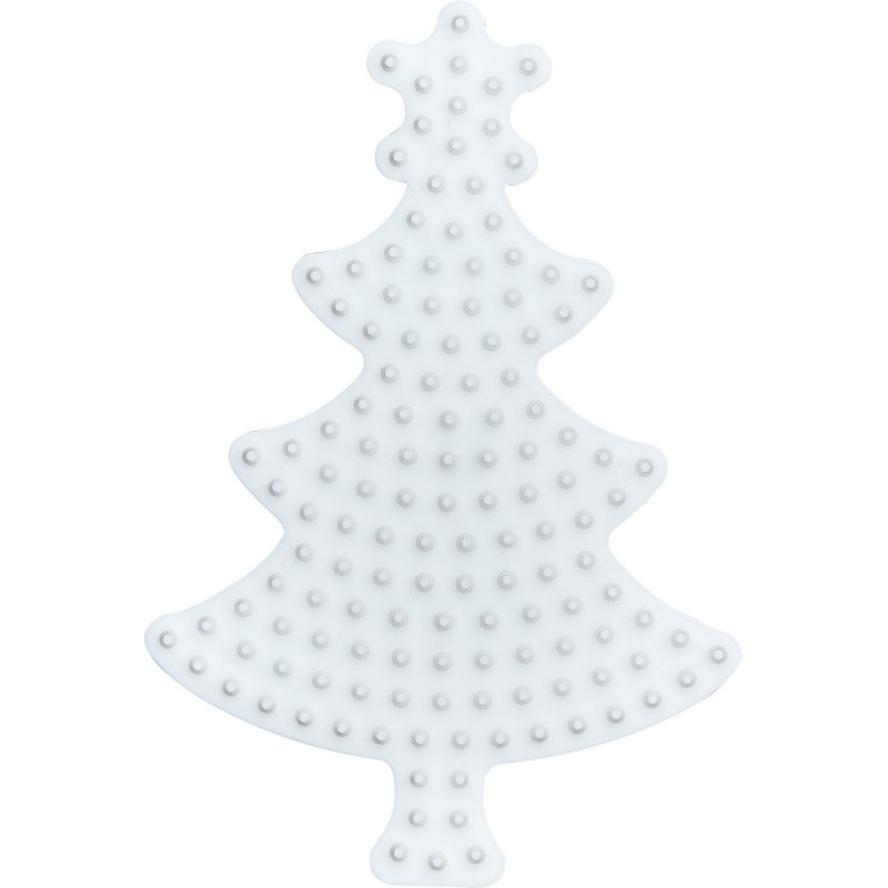 Hama Plaque pour perles midi "Sapin de Noël", blanc