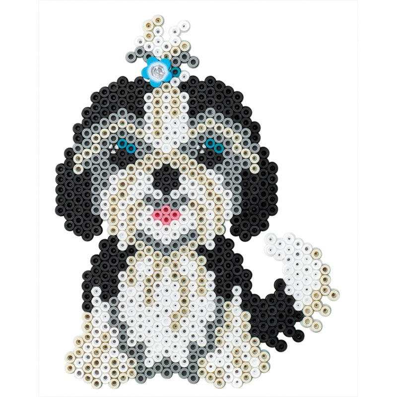 HAMA Perles à repasser midi "Les copains chiens", coffret